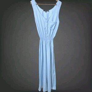 Walter Baker Womens Light Blue Lyocell Romper Size Small Gathered Waist Beachy